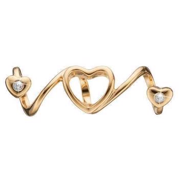 Christina Soulmate charm – forgyldt sølv, 6 mm til Classic læderarmbånd